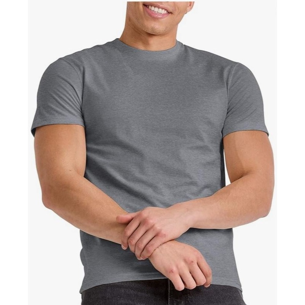Hanes Men's Originals Tshirt 3 Pack, ComfortSoft Tee for Men Medium Gray